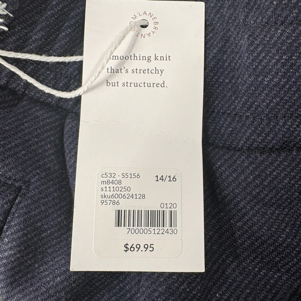 Lane Bryant Ankle Pants Womens 14/16 Blue Knit Pull On Stretch Casual Jogger NWT - Picture 6 of 12